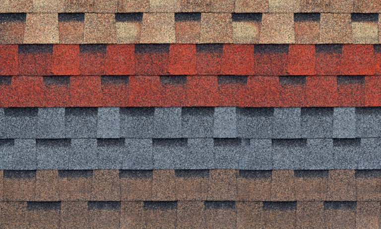 colorful roof shingles